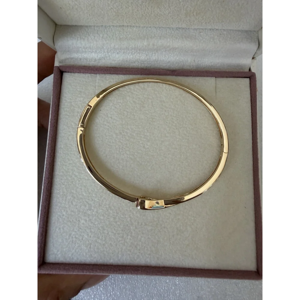 Pandora Infinite Lab-grown Diamond Bangle 0.25 carat tw 14k Gold Size 2 (6.9”) - Picture 13 of 14